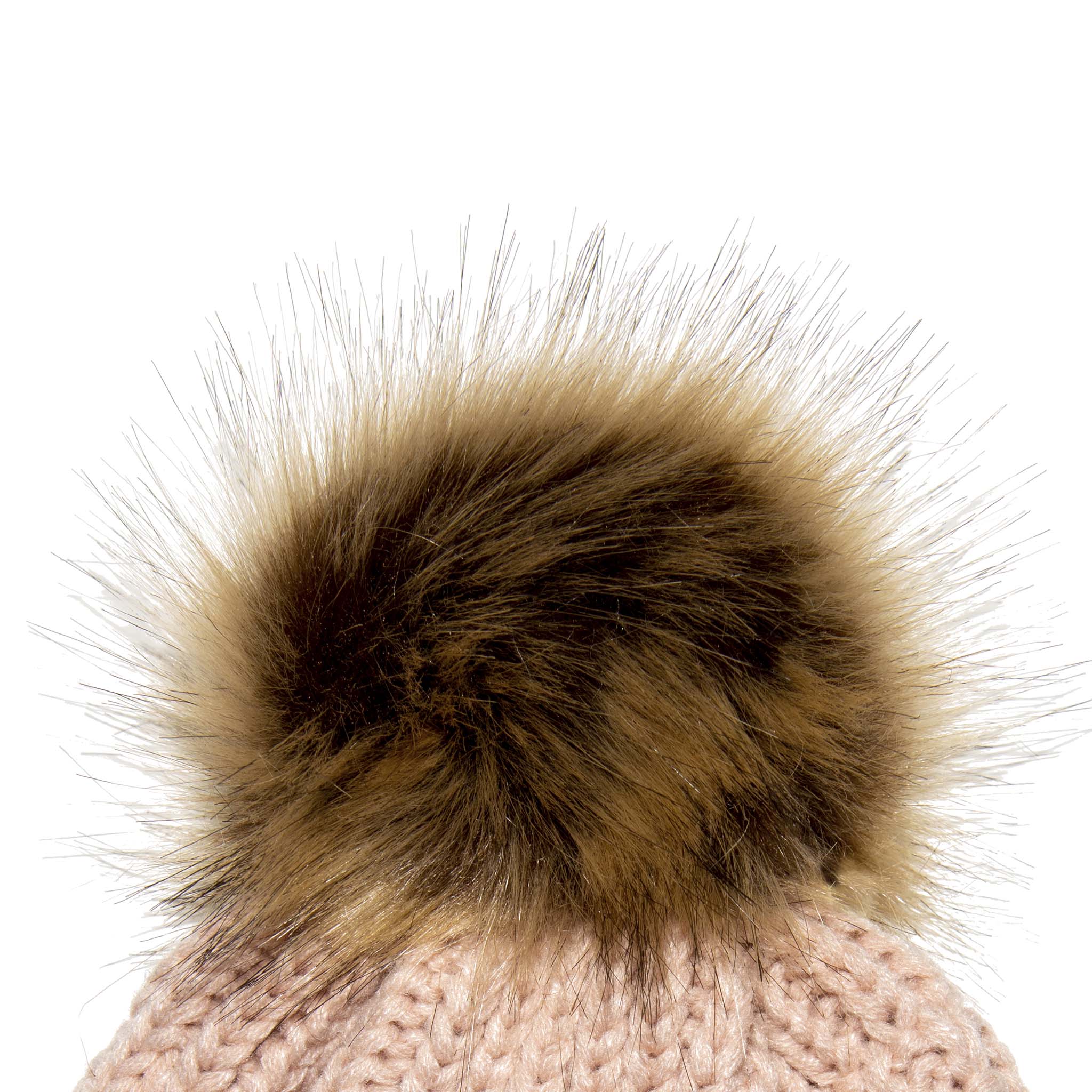 Shop the Stylish Aran Cable Tammy Hat with Faux Fur Trim