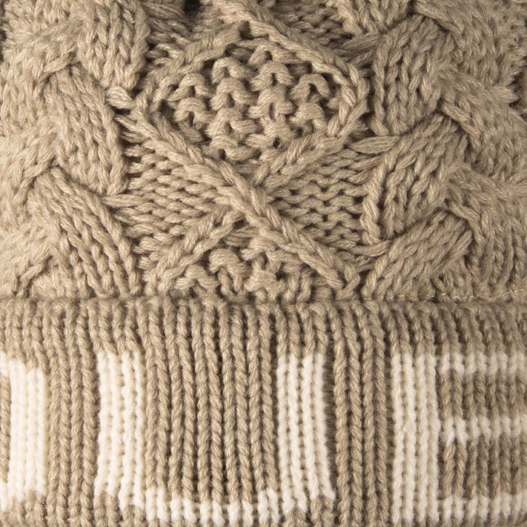 Show Your National Pride with the Aran Cable Dublin Pom Pom Beanie Hat
