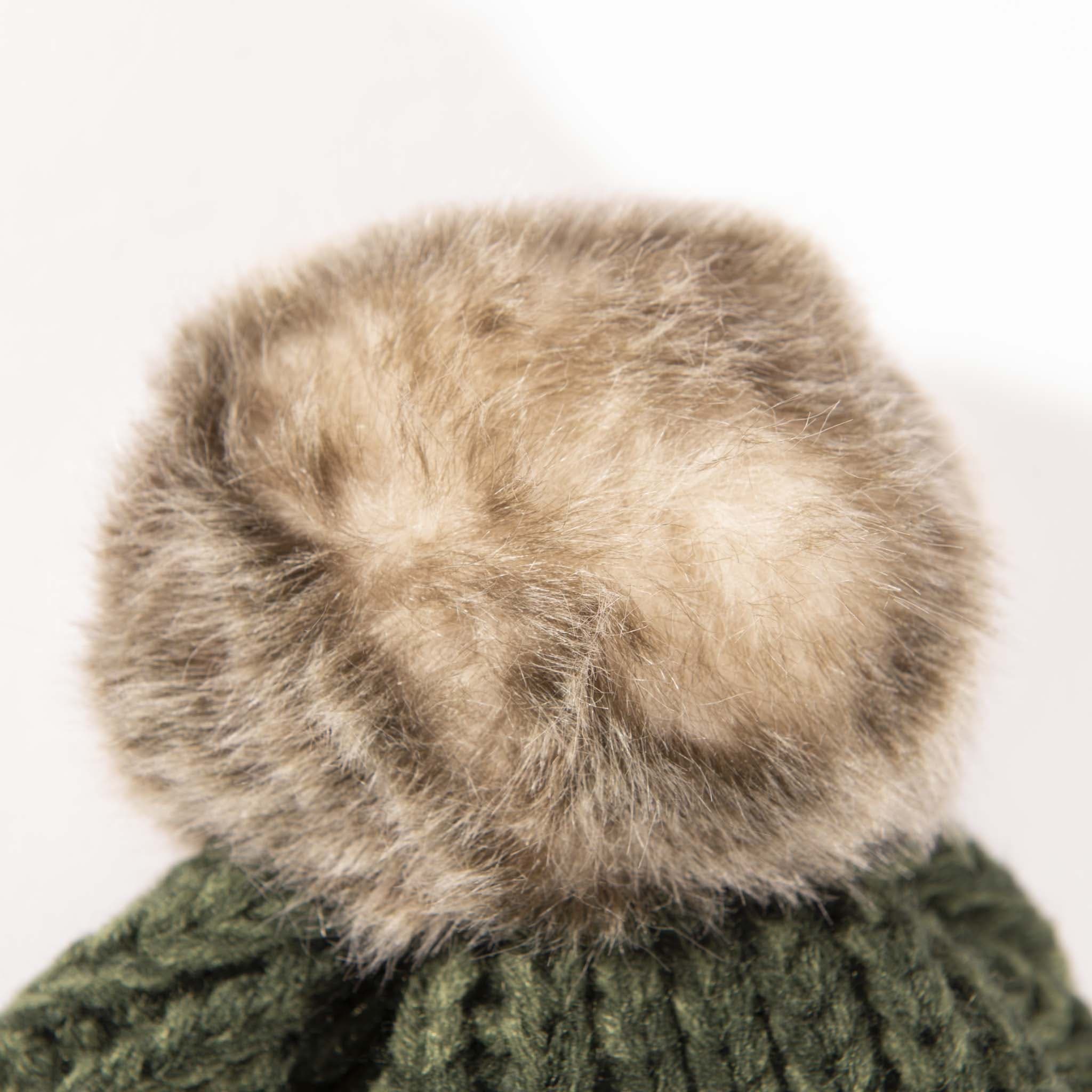 Shop the Stylish Aran Cable Tammy Hat with Faux Fur Trim