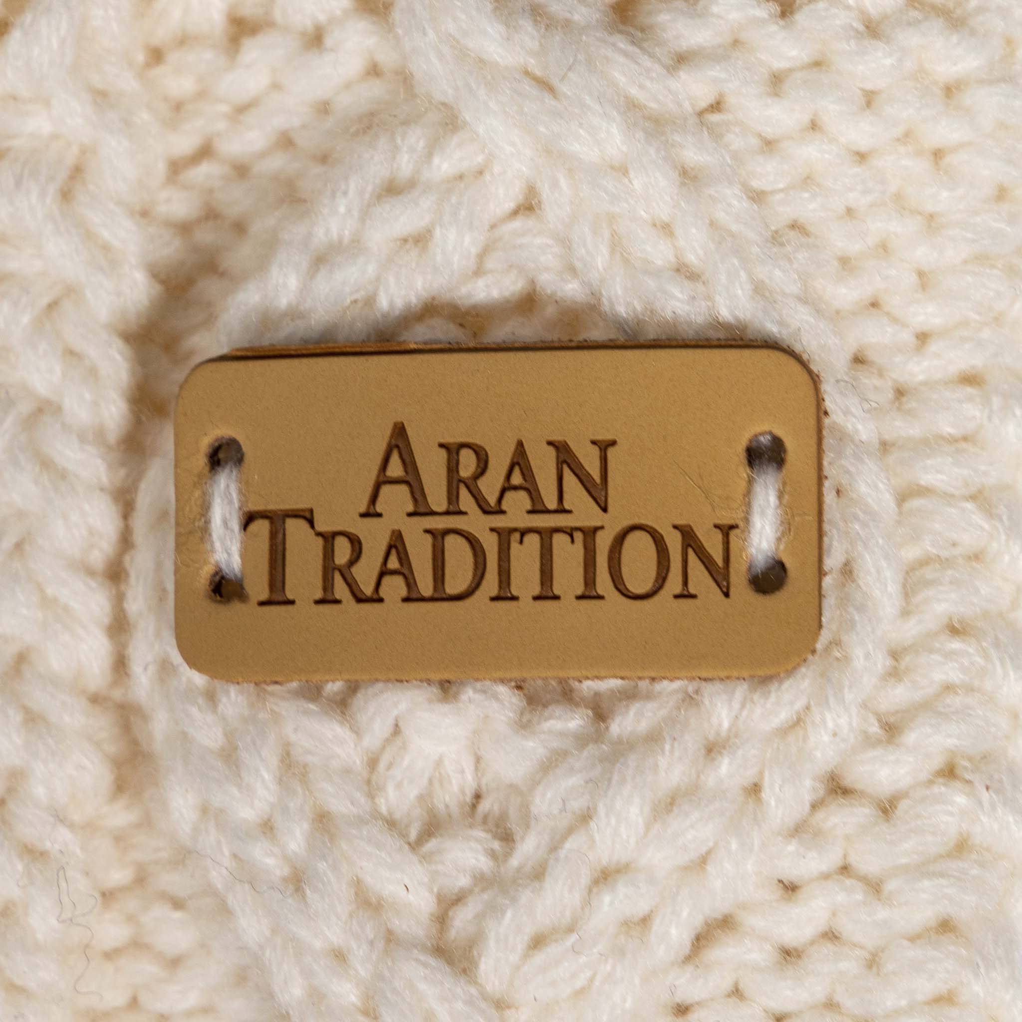 Stay Cozy & Chic with Aran Cable Knit Mittens | Diamond Cable Design