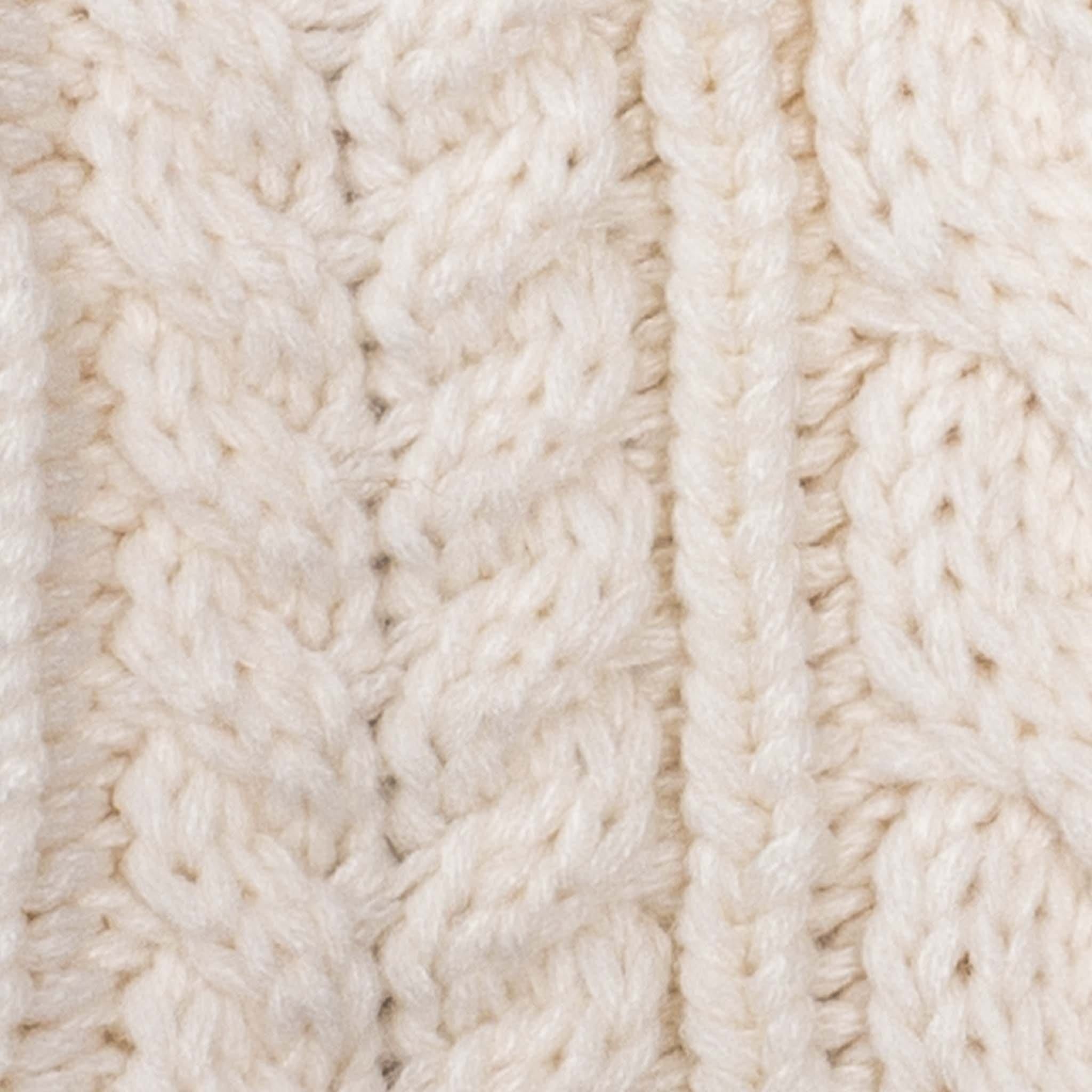 Cream Button Wrap Scarf Close up