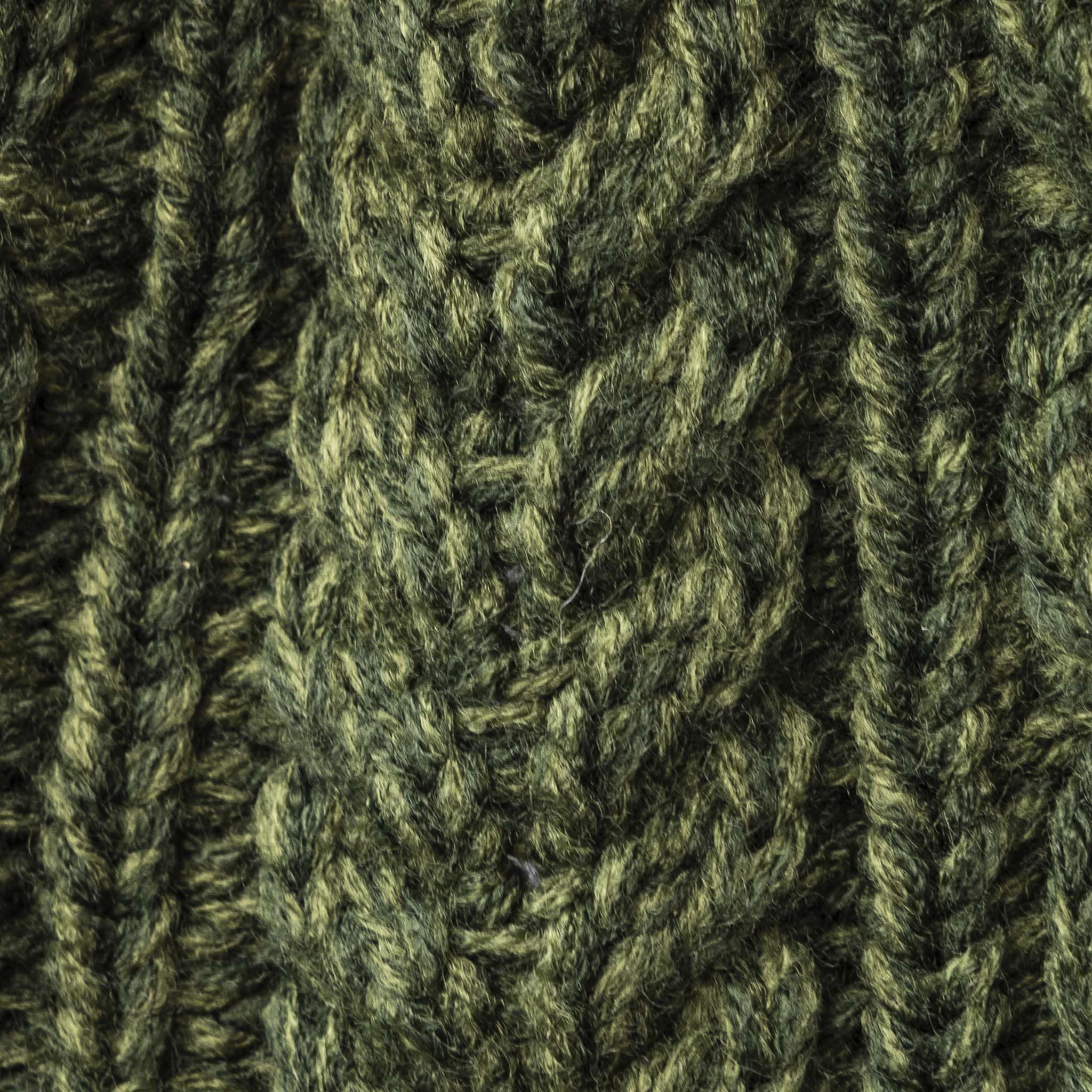 Dark Green Button Wrap Scarf Close up