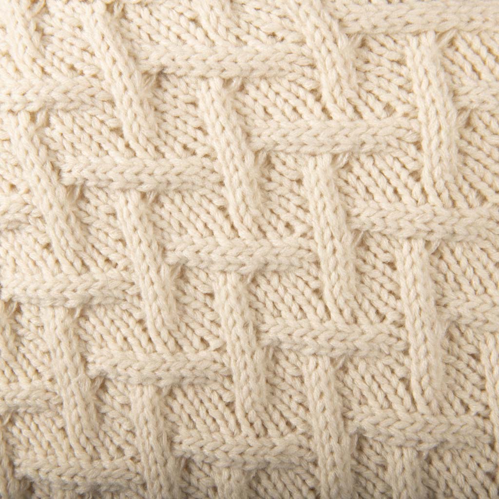 Aran Cable Knit Button Poncho | Chunky Aran Cable Design
