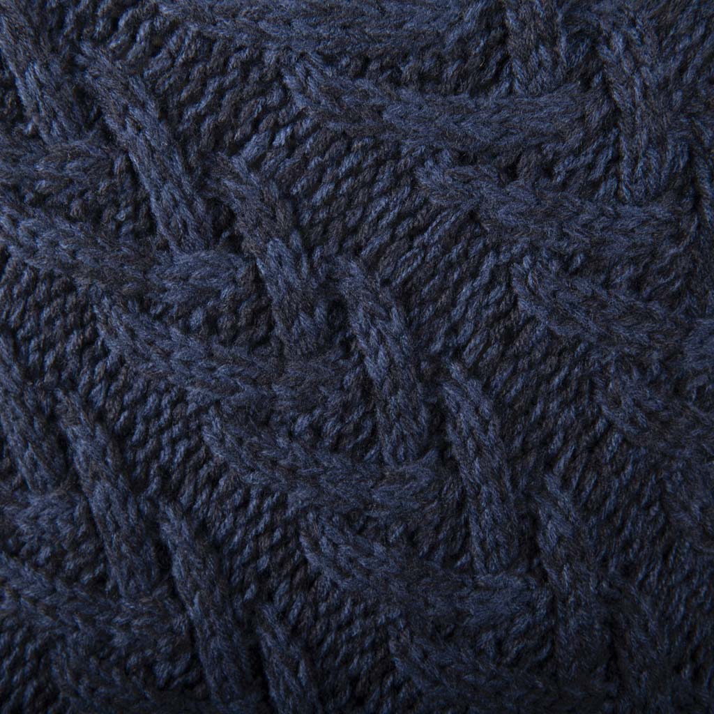 Aran Cable Knit Button Poncho | Chunky Aran Cable Design