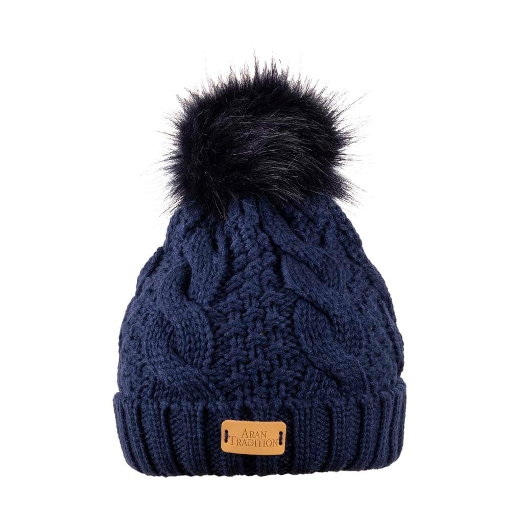 Navy Blue Colour Collection | Cable Knit Accessories in 100% Acrylic