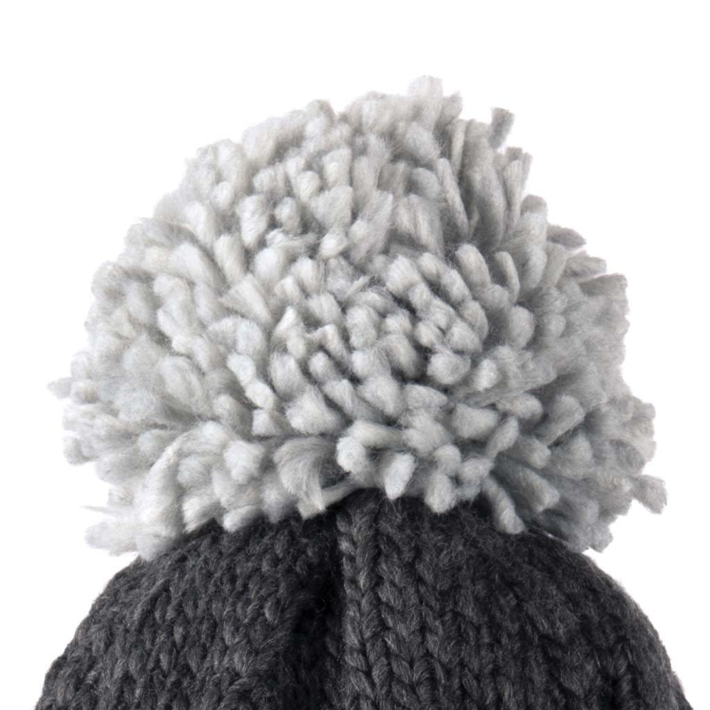Honeycomb Cable Bobble Hat | Soft Knit with Chunky Yarn Pom Pom