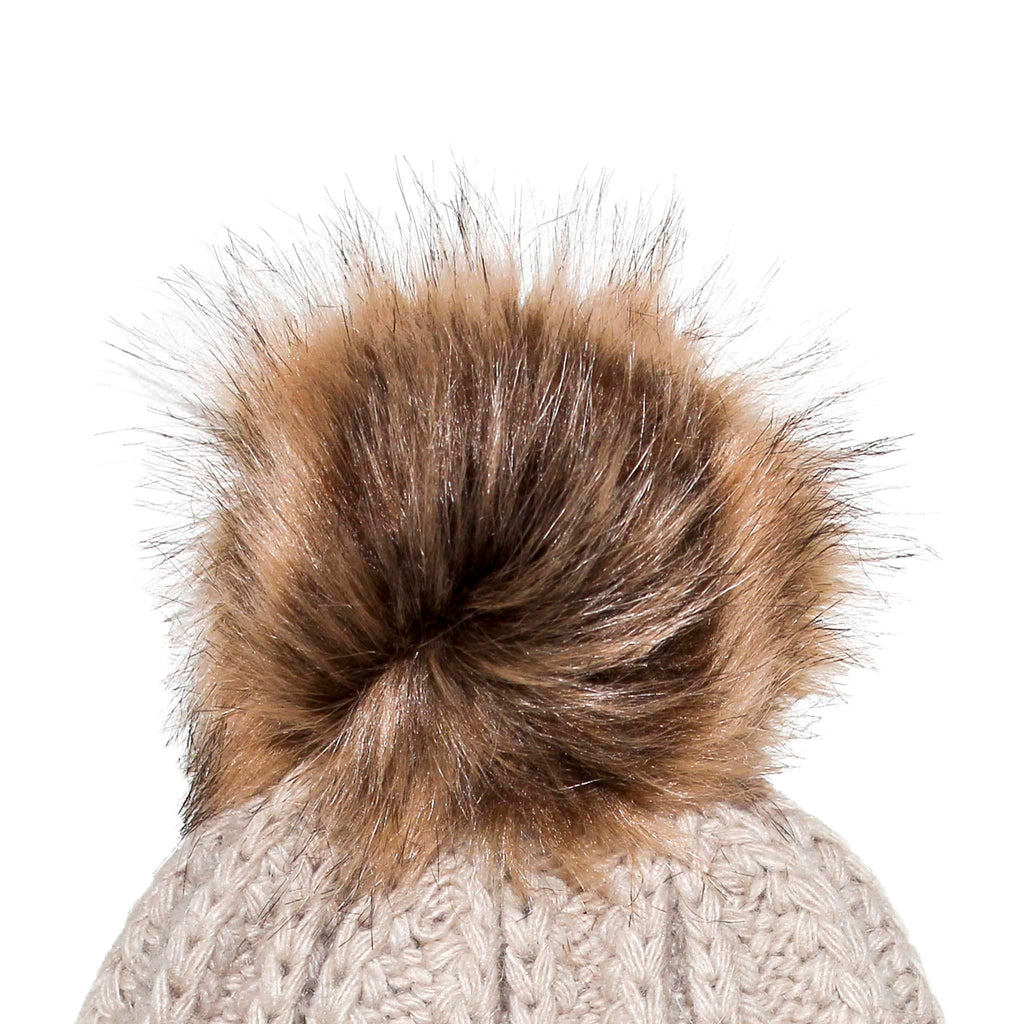Stay Cozy & Stylish with Fisherman Stitch Pom Pom Hat