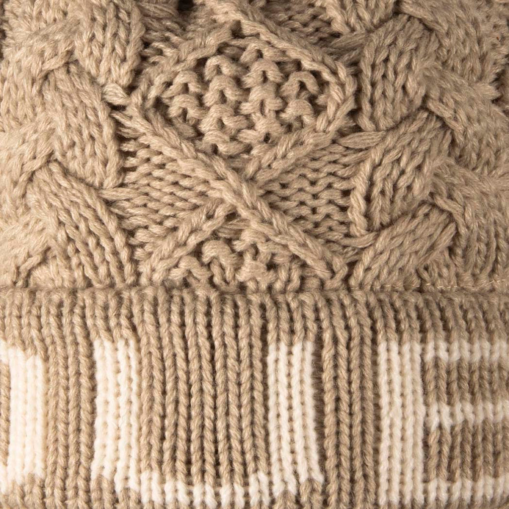 Show Your National Pride with the Aran Cable Dublin Pom Pom Beanie Hat