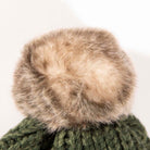 Dark Green Colour Collection: Acrylic Knit Winter Accessories