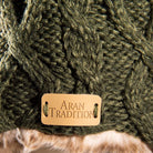Dark Green Colour Collection: Acrylic Knit Winter Accessories