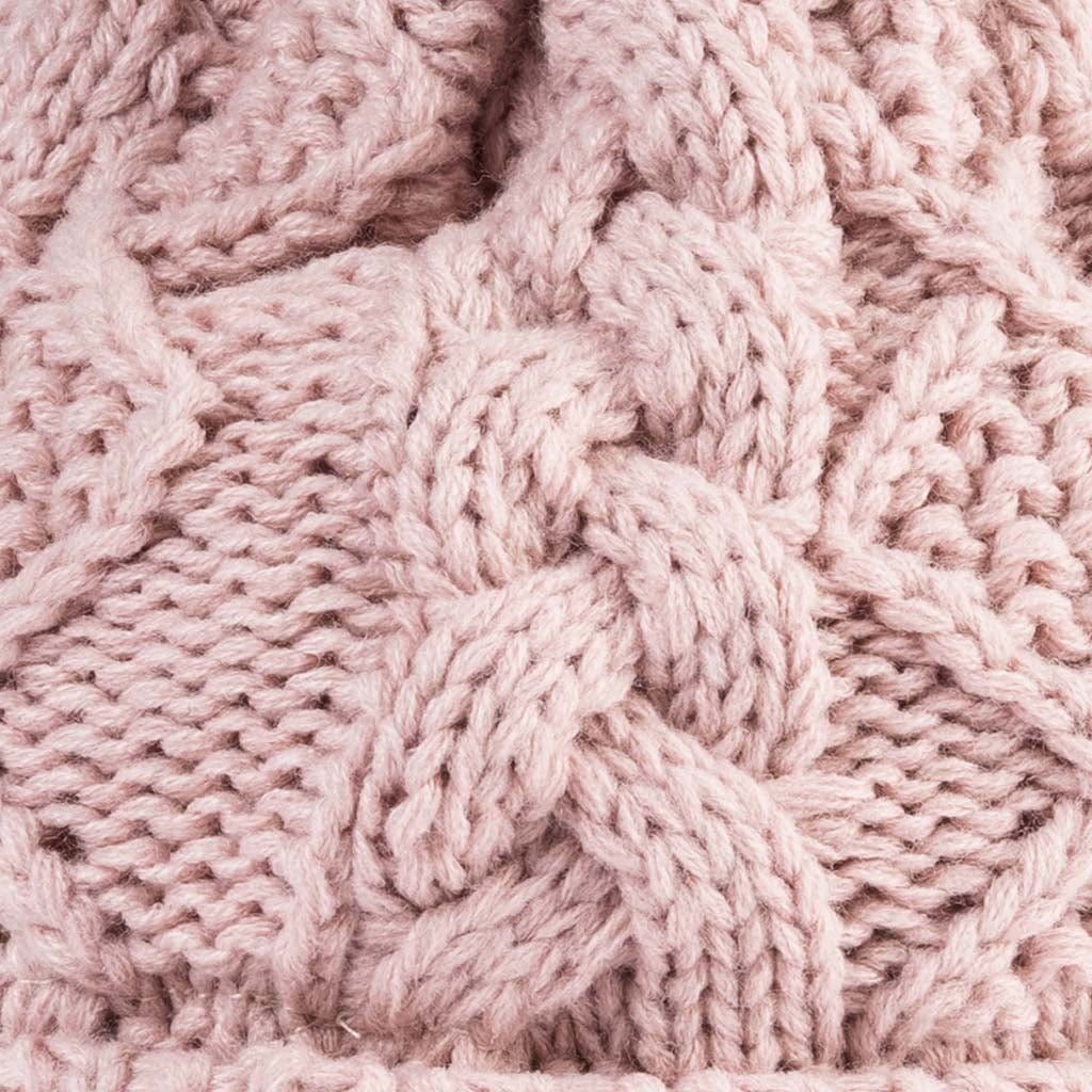 Blush Pink Colour Collection: Acrylic Knit Winter Accessories