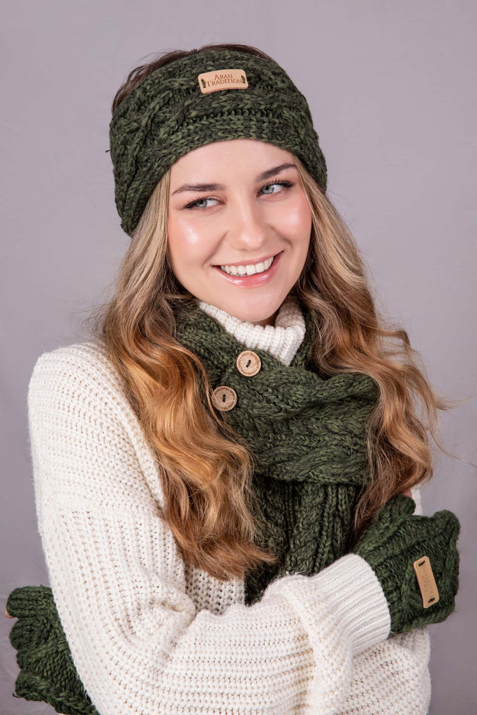 Stay Warm & Stylish with Aran Cable Knit Headband