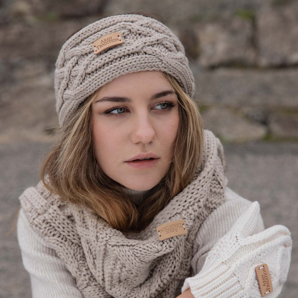 Stay Warm & Stylish with Aran Cable Knit Headband