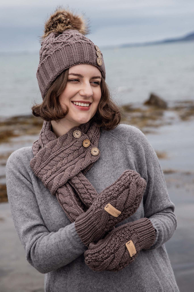 Mushroom Colour Collection - 100% Acrylic Knit Winter Accessories