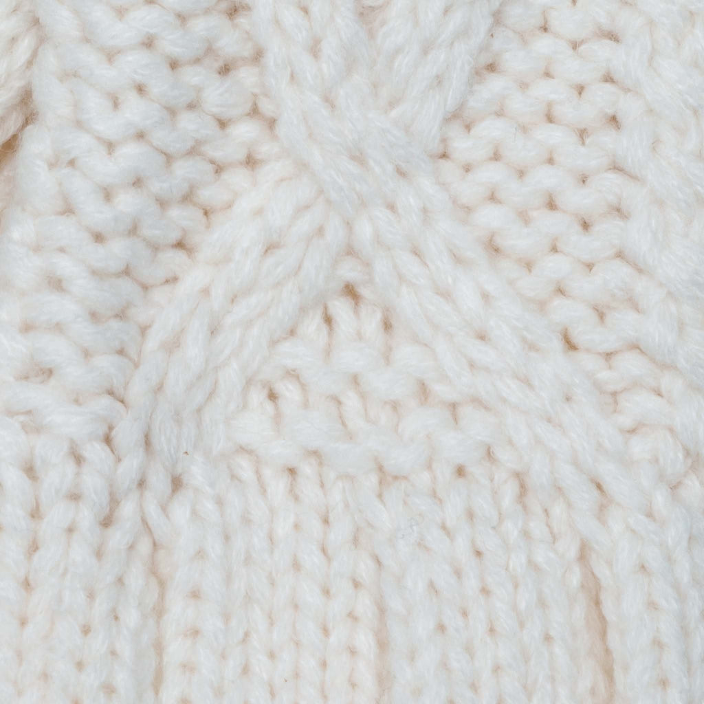 Aran Classic Cable Fingerless Gloves | Soft Cozy Knit Design