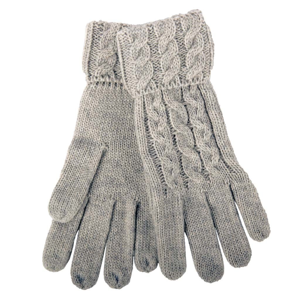 Stay Warm & Stylish with Aran Cable Cuff Fine Knit Gloves