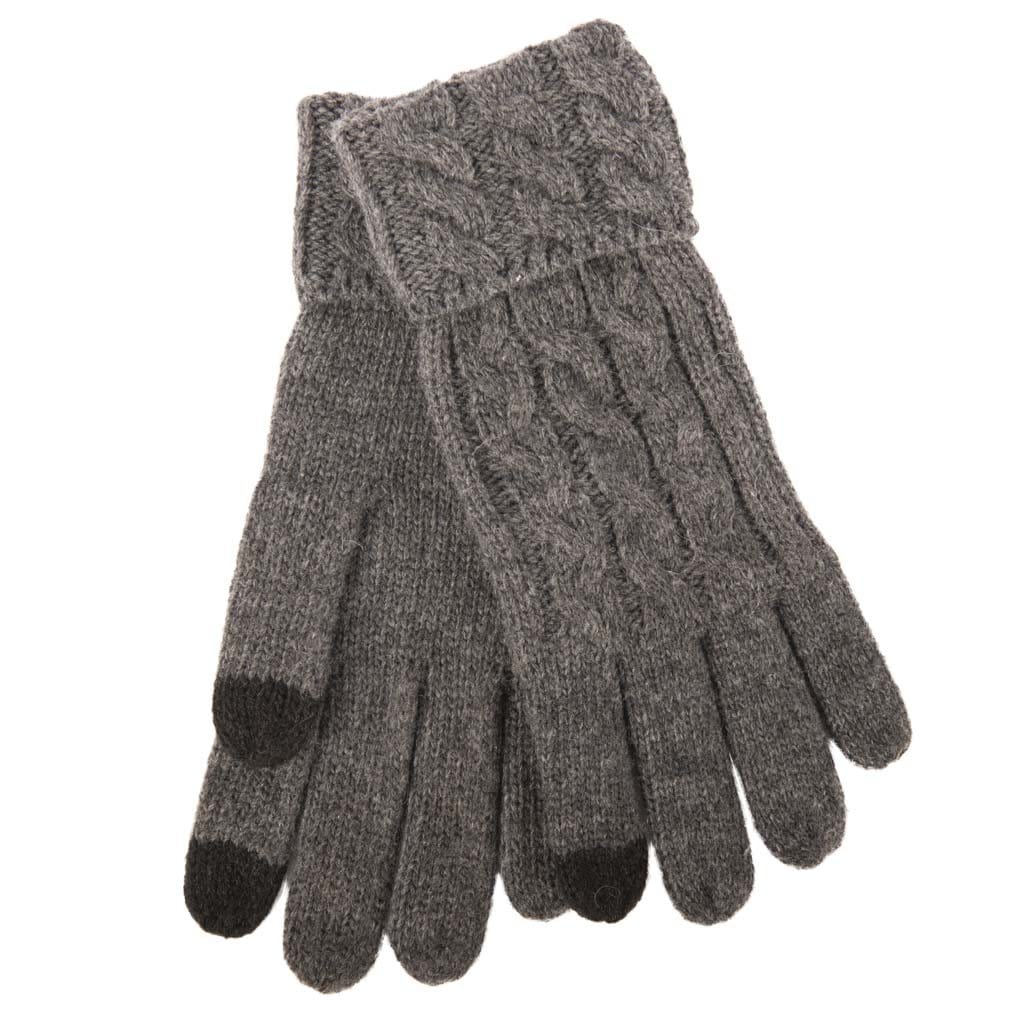 Stay Warm & Stylish with Aran Cable Cuff Fine Knit Gloves