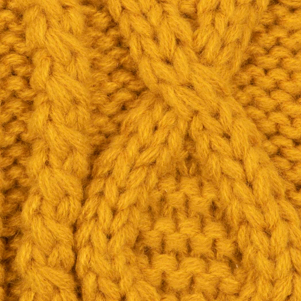 Stay Cozy & Chic with Aran Cable Knit Mittens | Diamond Cable Design