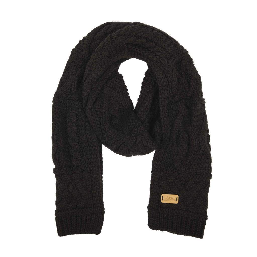 Wrap in Tradition & Warmth with Aran Cable Knit Classic Scarf