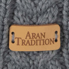 Slate Button Wrap Scarf close up