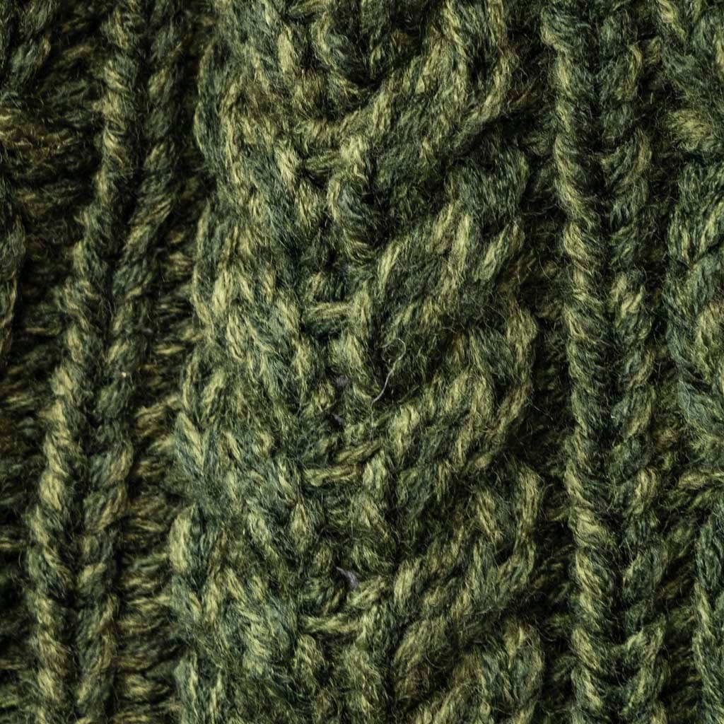 Dark Green Colour Collection: Acrylic Knit Winter Accessories