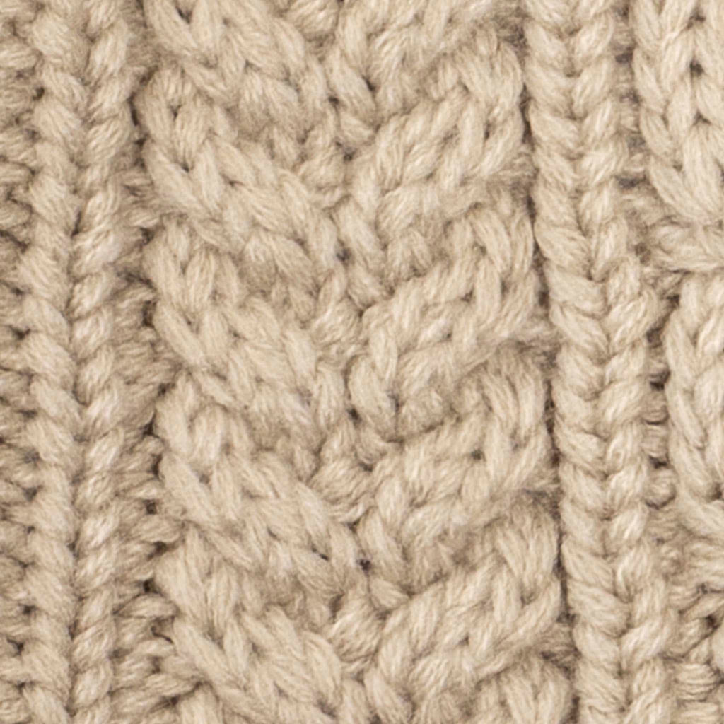 Oatmeal Button Wrap Scarf close up