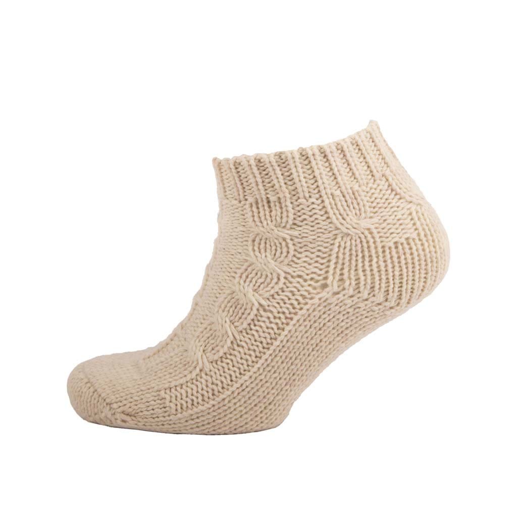 Step into Comfort & Style with Aran Cable Chunky Ankle Socks
