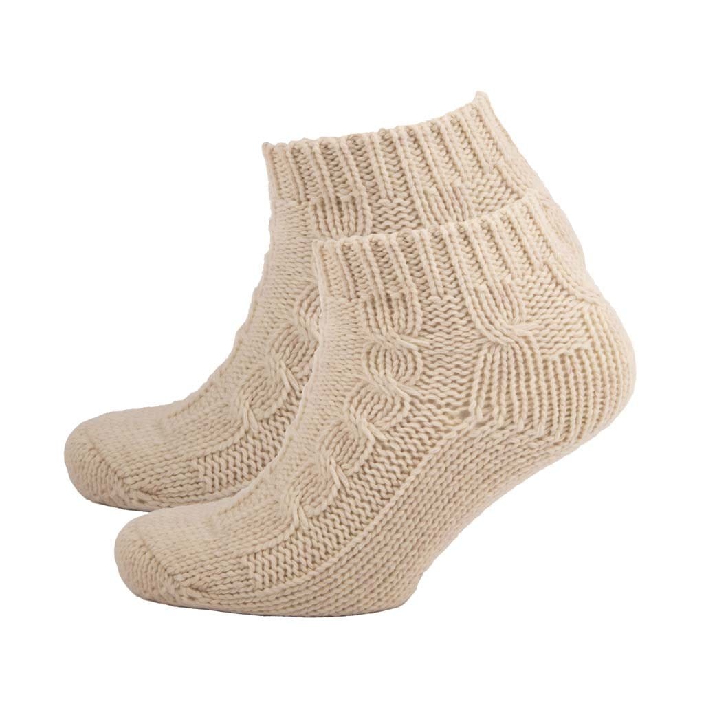 Step into Comfort & Style with Aran Cable Chunky Ankle Socks